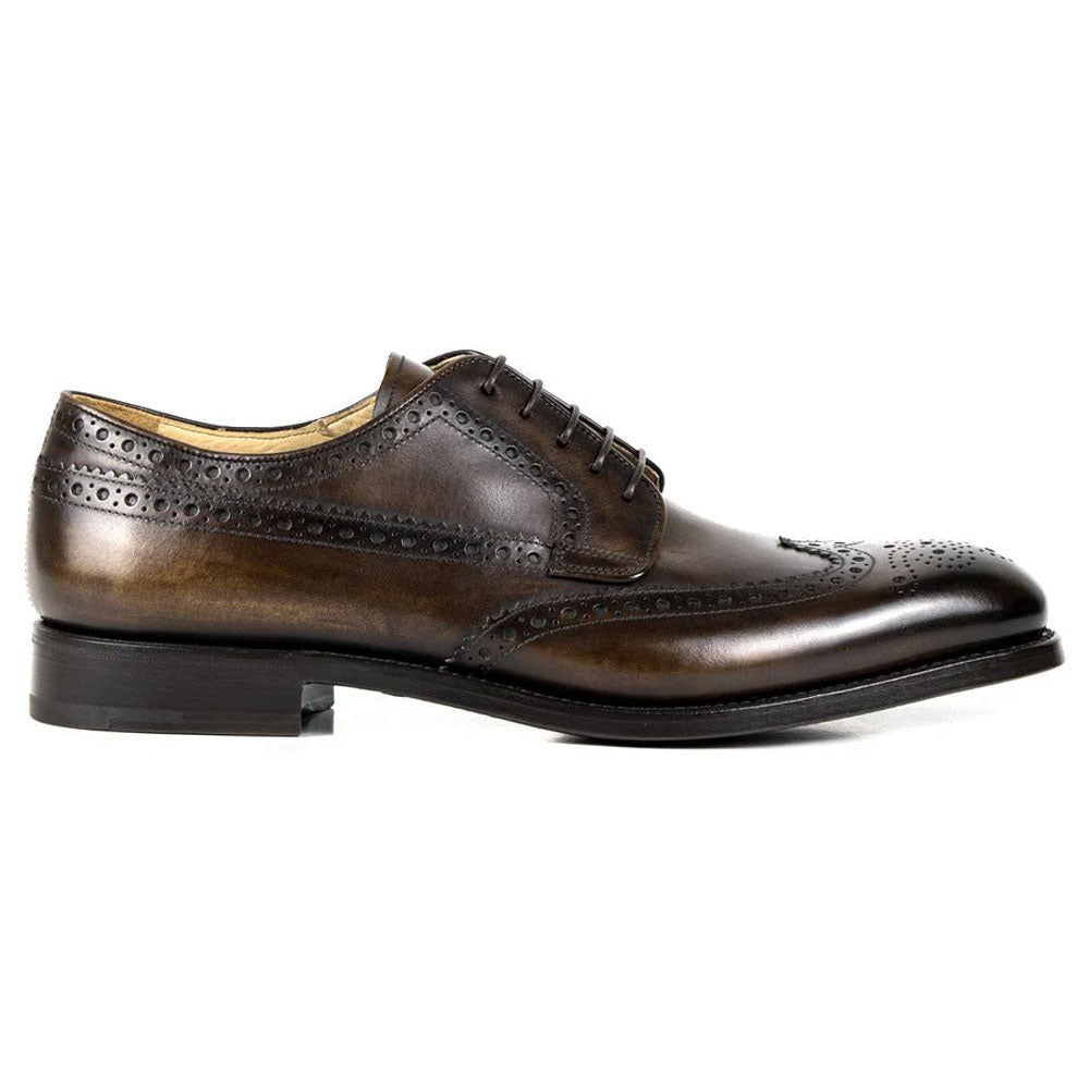 Spernanzoni Codice Leather Wingtip Derby Espresso