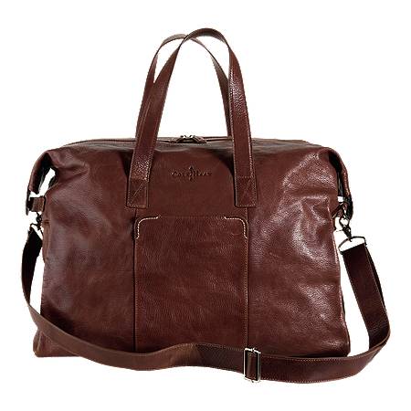 Cole Haan Merced Duffel Double Zip Top Closure