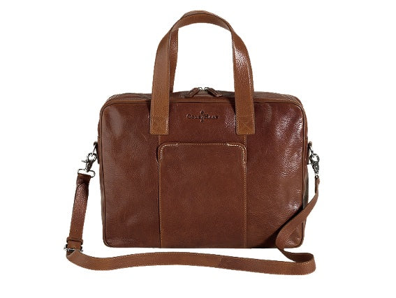Cole Haan Merced Zip Top Brief Canvas Lining Bag