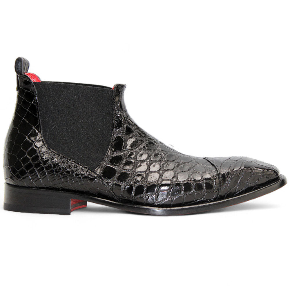Fennix Cole Genuine Alligator Shoes Black