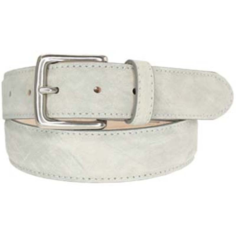TB Phelps Colombia Washed Calfskin Belt Grey