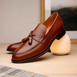 Zelli Como Calfskin Tassel Loafers Rust (15-202-RST)