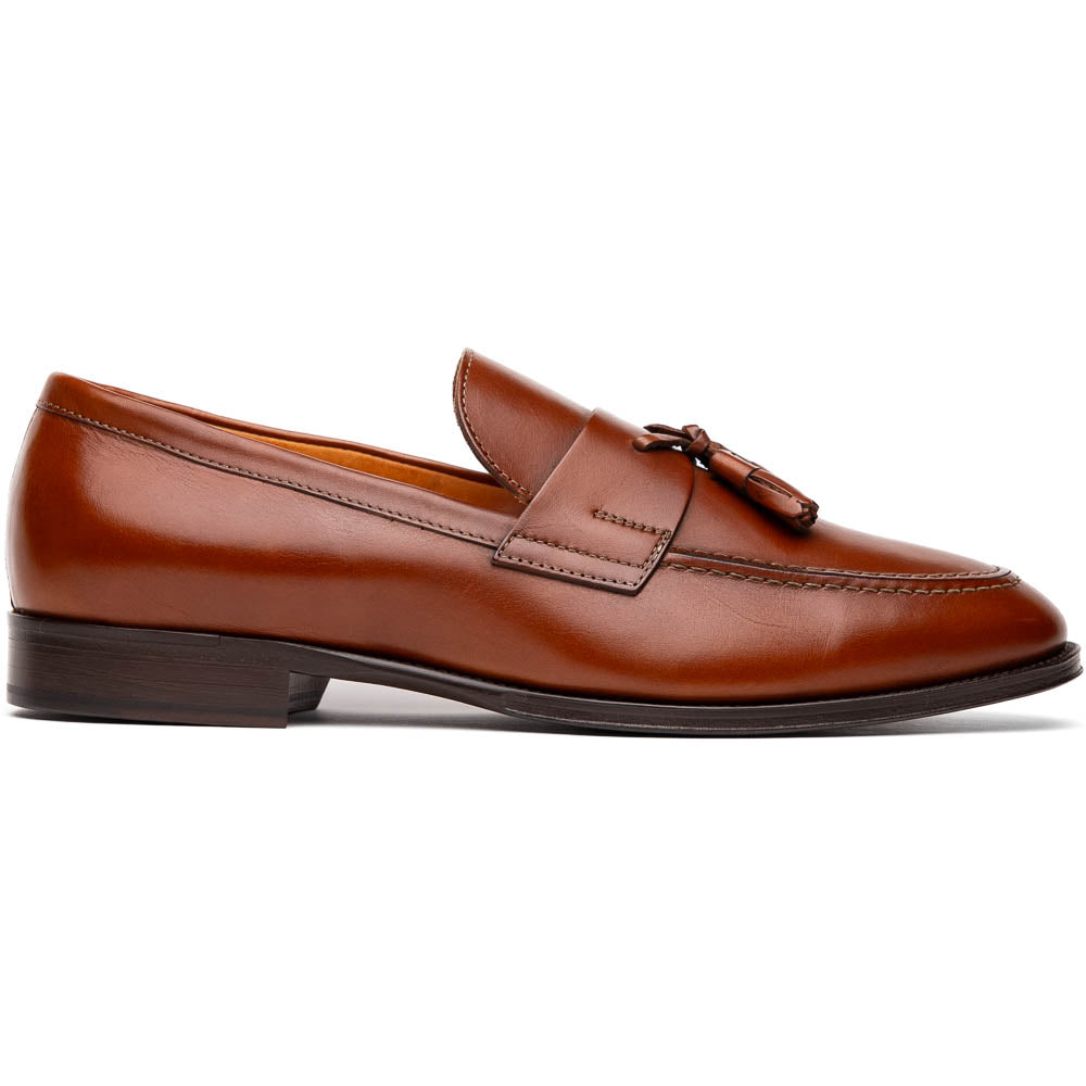 Zelli Como Calfskin Tassel Loafers Rust