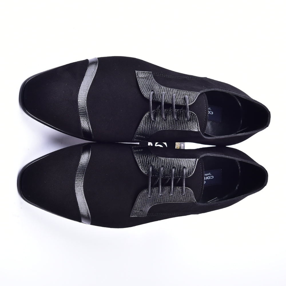 Corrente 2432 Suede Lace up Shoes Black