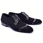 Corrente 2432 Suede Lace up Shoes Black