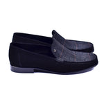 Corrente 3898S Handsewn Suede / Fabric Loafers Black