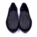 Corrente 3898S Handsewn Suede / Fabric Loafers Black