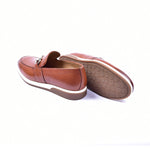 Corrente 5720 Casual Bit Buckle Slip-on Shoes Tan