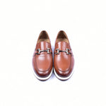 Corrente 5720 Casual Bit Buckle Slip-on Shoes Tan