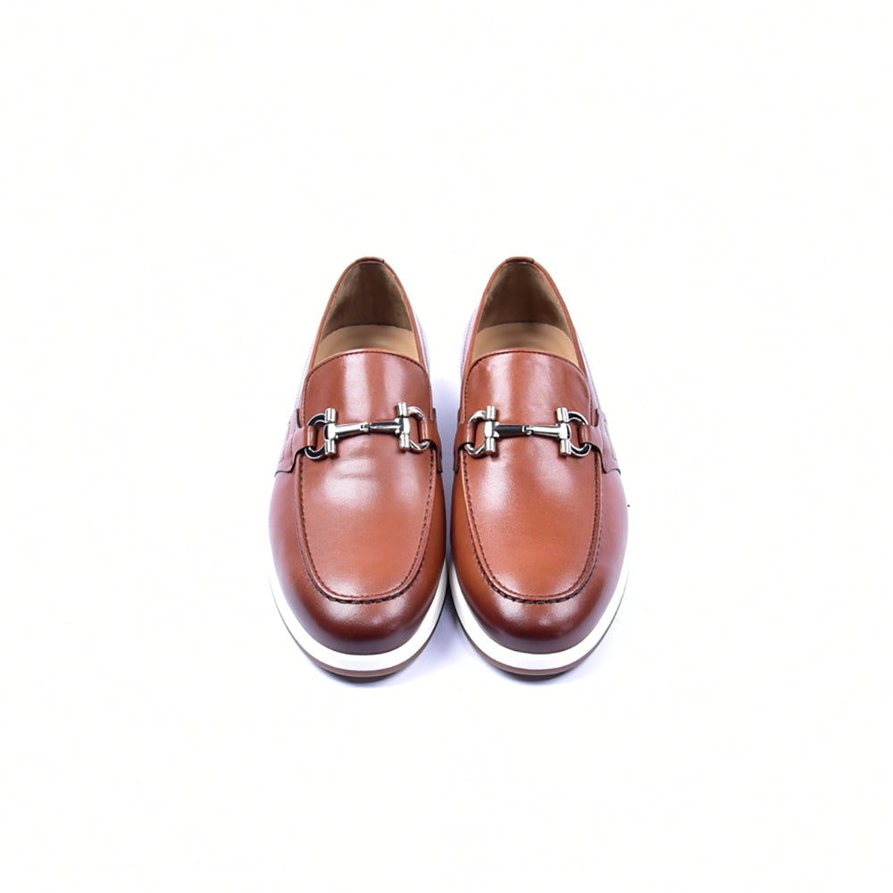 Corrente 5720 Casual Bit Buckle Slip-on Shoes Tan