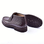 Corrente 5786 Ostrich Hightop Shoes Brown