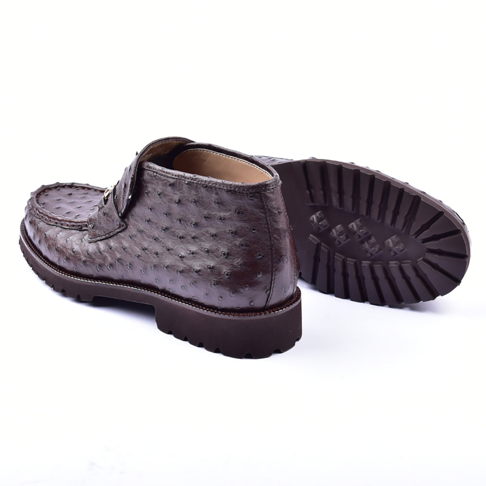Corrente 5786 Ostrich Hightop Shoes Brown