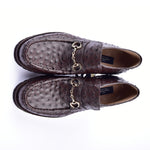 Corrente 5786 Ostrich Hightop Shoes Brown