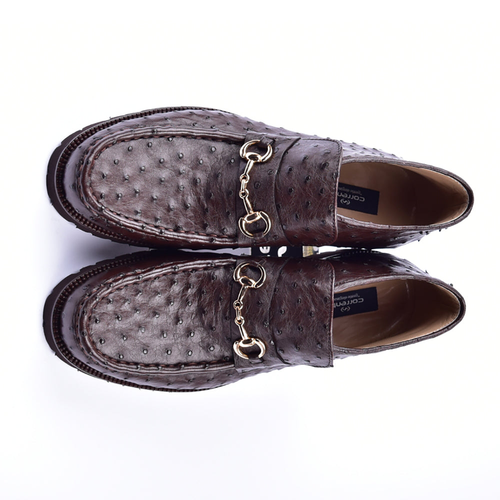 Corrente 5786 Ostrich Hightop Shoes Brown