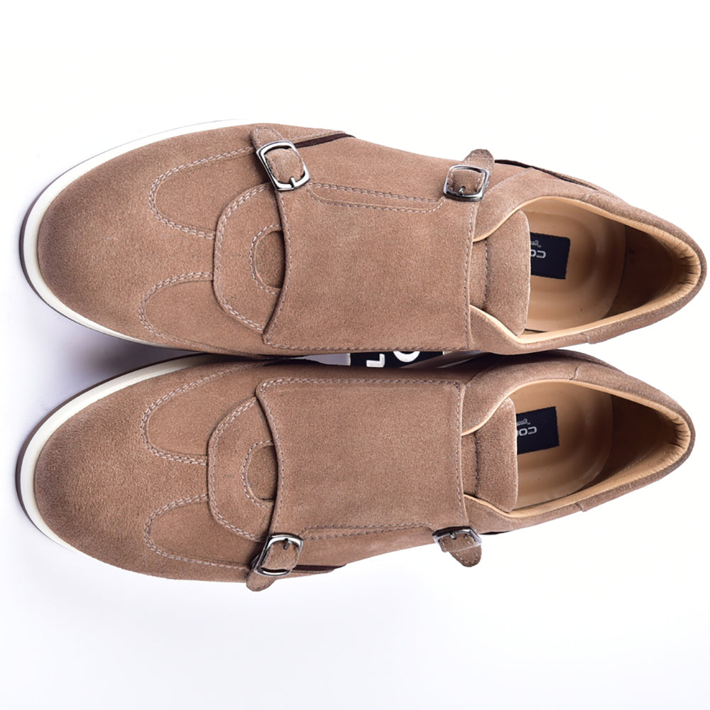 Corrente 6000 Suede Double Monk Sneakers Hazel