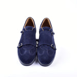 Corrente 6000 Suede Double Monk Sneakers Navy