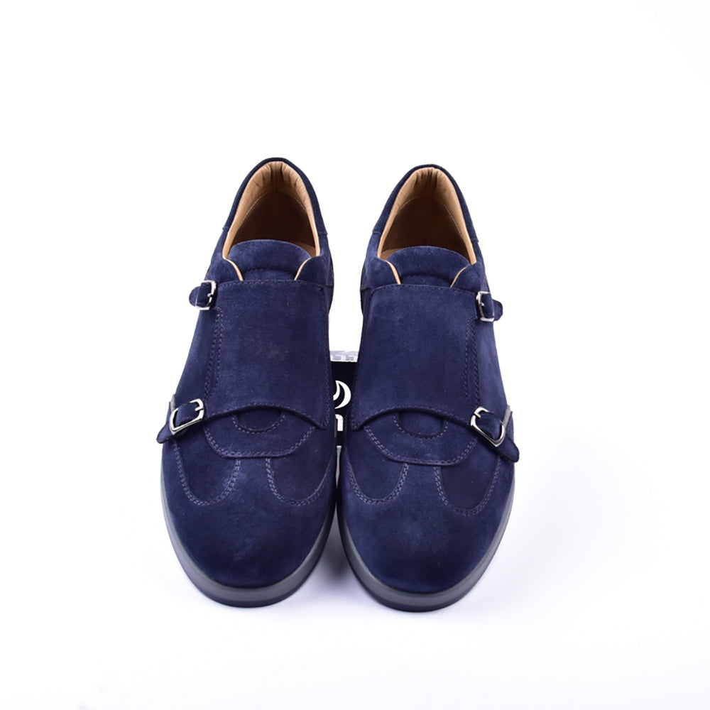 Corrente 6000 Suede Double Monk Sneakers Navy