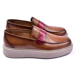 Corrente 6121 Casual Slip-on Shoes Walnut