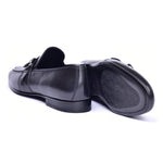 Corrente C00102-6628 Side Buckle Loafers Black
