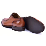 Corrente C001101-5876 Deerskin Lace-up Shoes Tan