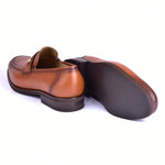 C001102-5844 Deer Skin Buckle Loafer- Tan