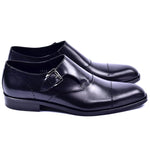 Corrente C001401-4313 Cap Toe Monkstrap Shoes Black