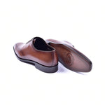 Corrente C0014021-5453N Plain Toe Lace-up Shoes Brown