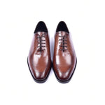 Corrente C0014021-5453N Plain Toe Lace-up Shoes Brown