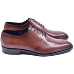 Corrente C0014021-5453N Plain Toe Lace-up Shoes Brown