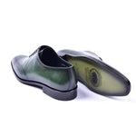 Corrente C0014022-5453N Plain Toe Lace-up Shoes Green