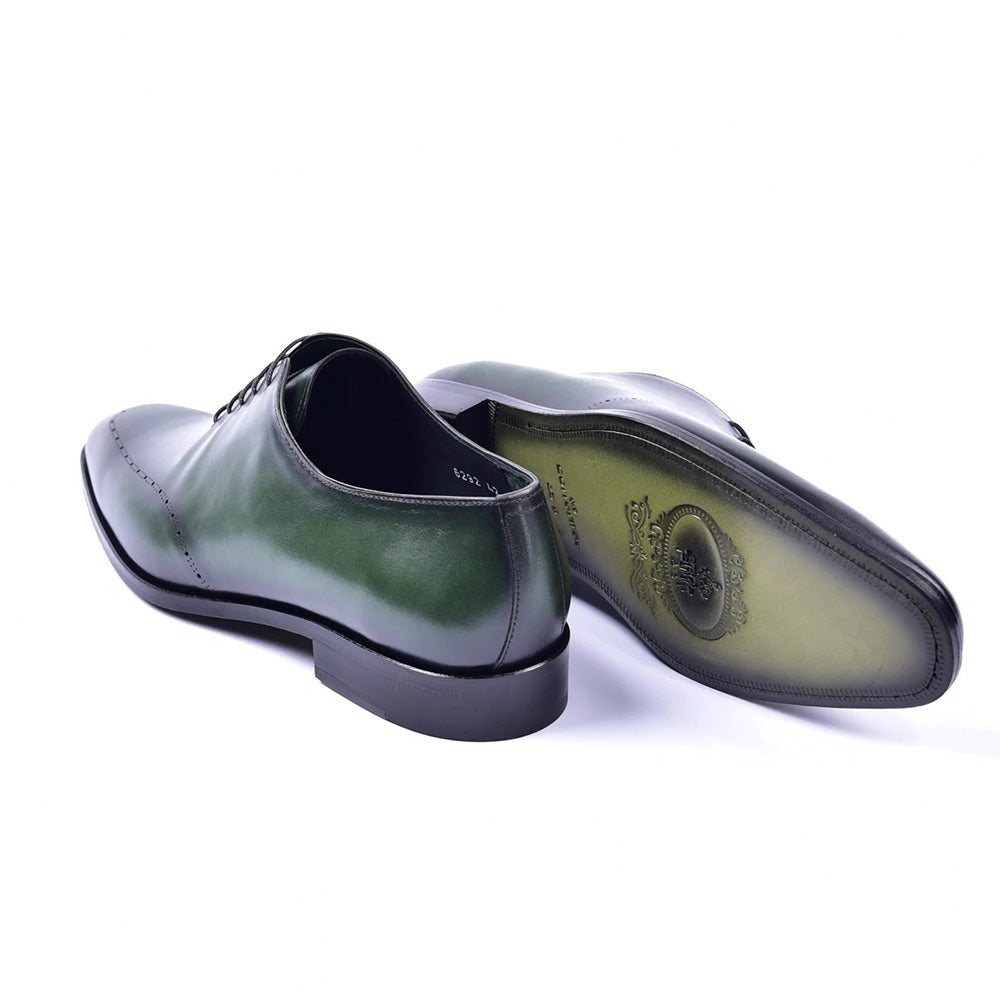 Corrente C0014022-5453N Plain Toe Lace-up Shoes Green