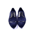Corrente C001404-2432 Cap-toe Suede / Lizard Shoes Navy