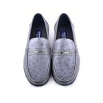 Corrente C0014051-3898Ost Genuine Ostrich / Deerskin Loafers Grey