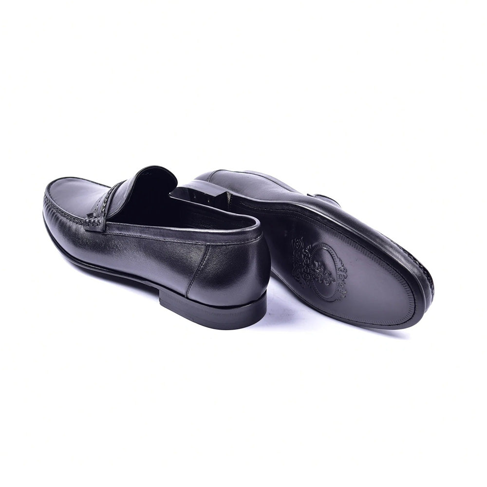 Corrente C001410-3898 Handsewn Loafers Black