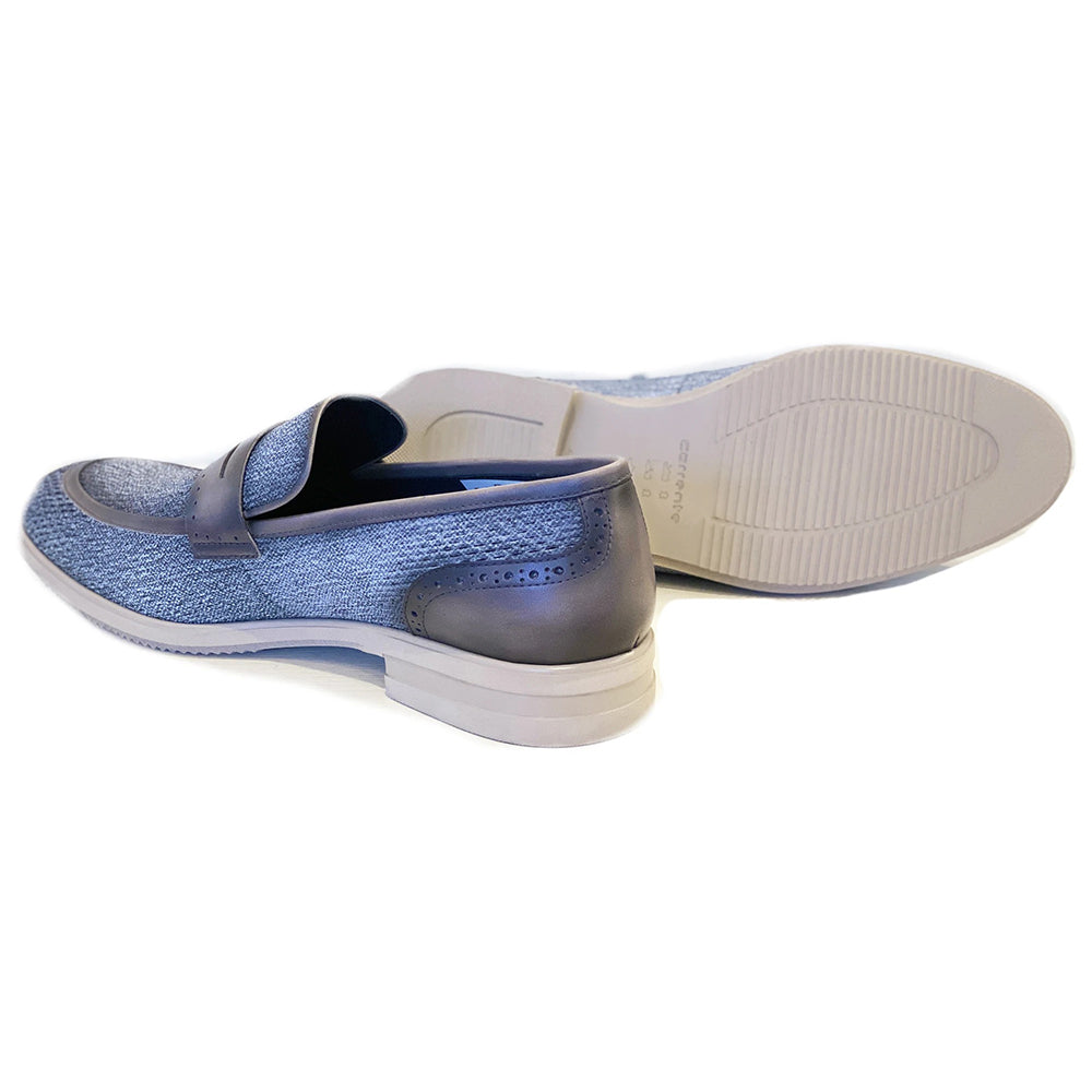 Corrente C0018-5496 Contrast Penny Loafers Jeans