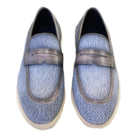 Corrente C0018-5496 Contrast Penny Loafers Jeans