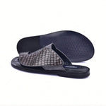 Corrente C0053-5830 Croco Print & Ostrich Leather Sandals Grey