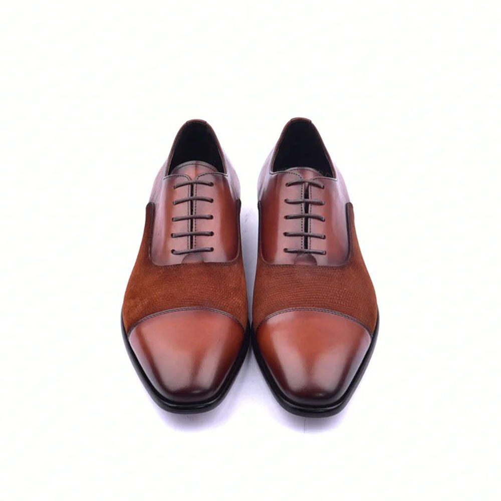 Corrente C0091-6265 Cap-toe Shoes Tan