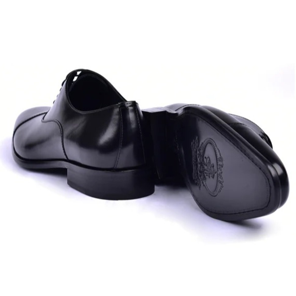 Corrente C0092-6265 Shiny Calfskin Shoes Black