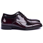 Corrente C0093-6265 Shiny Calfskin Shoes Burgundy