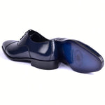 Corrente C0094-6265 Shiny Calfskin Shoes Navy