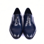 Corrente C0094-6265 Shiny Calfskin Shoes Navy