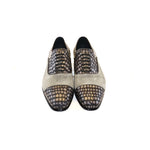 Corrente C012-5796 Cap Toe Fake Lace Shoes Grey