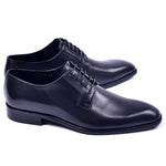 Corrente C01501-6291 Plain Toe Lace Up Shoes Black