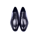 Corrente C01501-6291 Plain Toe Lace Up Shoes Black
