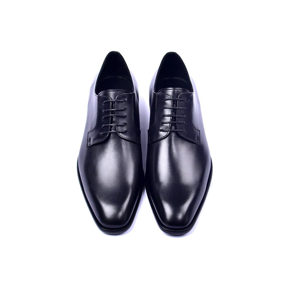 Corrente C01501-6291 Plain Toe Lace Up Shoes Black