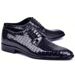 Corrente C01507-6291 Croco Print Shoes Navy