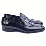 Corrente C02006-5760 H Patent Leather Loafers Black