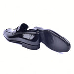 Corrente C02006-5760 H Patent Leather Loafers Black