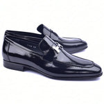 Corrente C02006-5760 H Patent Leather Loafers Black